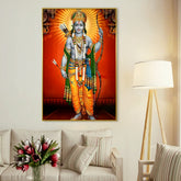 Glorious Shri Ram With Bow And Arrow Canvas Wall Art & Paintings